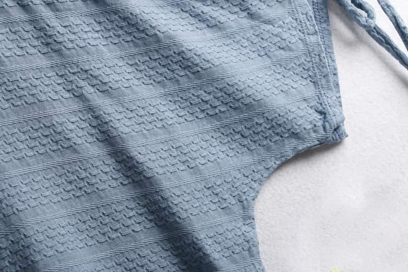 Tie Cable Pattern Jersey Tops manufactured by Belleza — view 3