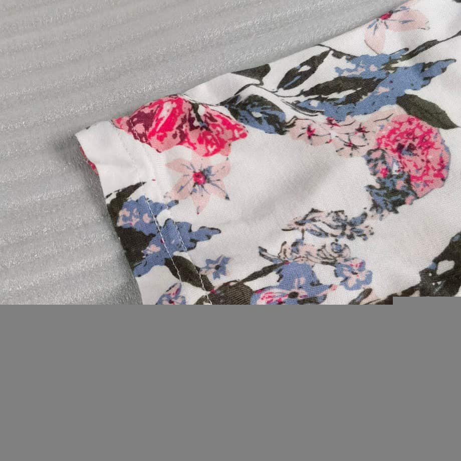 Flowers Print Jersey Tops manufactured by Belleza — view 2