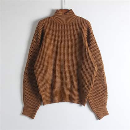 Sleeve Cable Pullover manufactured by Belleza — 72% Polyester · 22% Acrylic · 6% Wool, 5GG — view 7