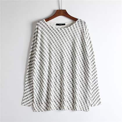 Print Words Knitting Tops manufactured by Belleza — 80% Viscose · 20% Nylon, 14GG — view 5