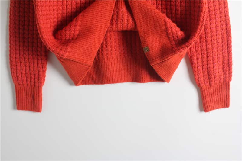 Raised Stitched Knitting Pullover manufactured by Belleza — 43% Nylon · 32% Acrylic · 25% Wool, 5GG — view 4