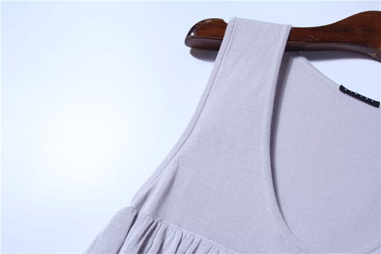 Multi Frills Ladies Knitting Dress manufactured by Belleza — 100% Viscose, 12GG — view 4