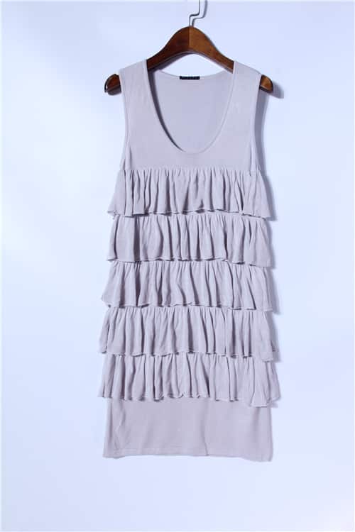Multi Frills Ladies Knitting Dress — Knitwear manufactured by Belleza