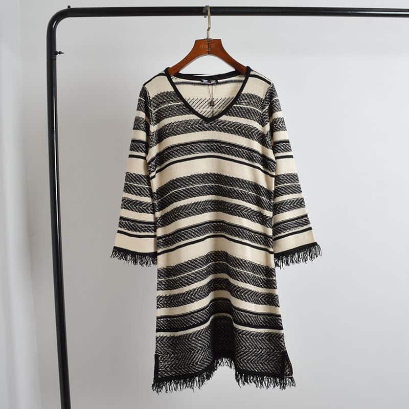 Knitting Dress With Tassels 26985 manufactured by Belleza — 100% Acrylic, 5GG — view 3