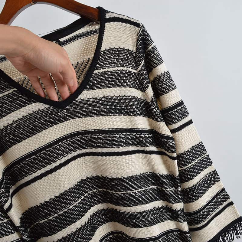 Knitting Dress With Tassels 26985 — Knitwear manufactured by Belleza