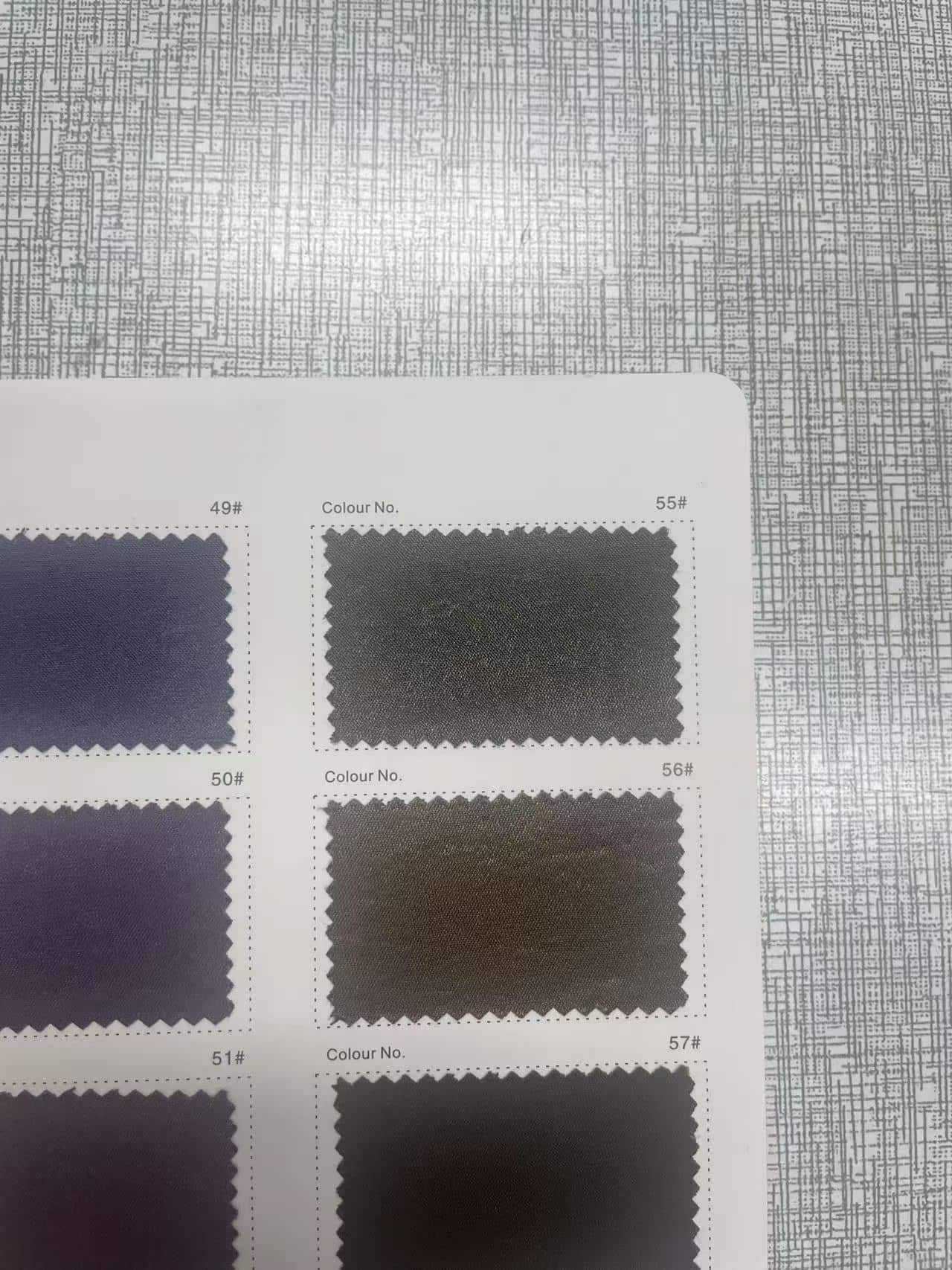 Colour card, greys — fabric developed by Belleza