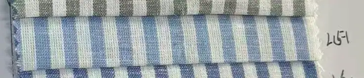Yarn-dyed stripe — fabric developed by Belleza