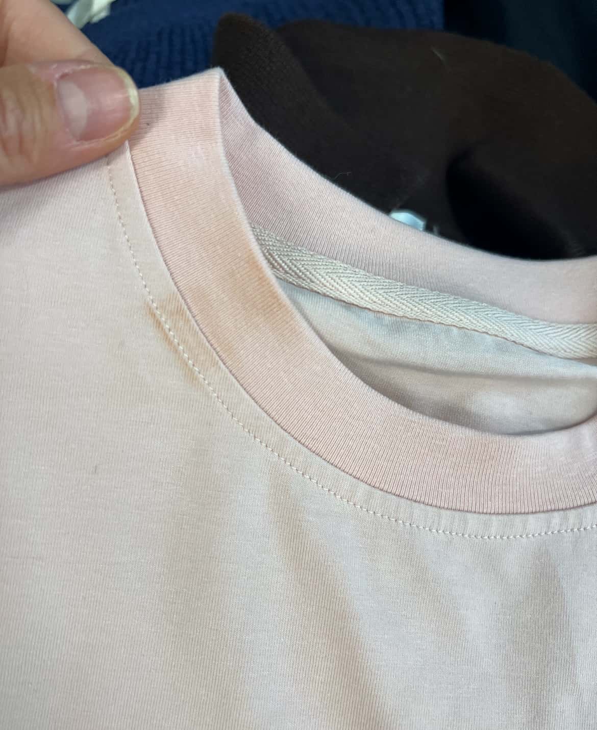 Neckline binding — made in the Belleza workshop