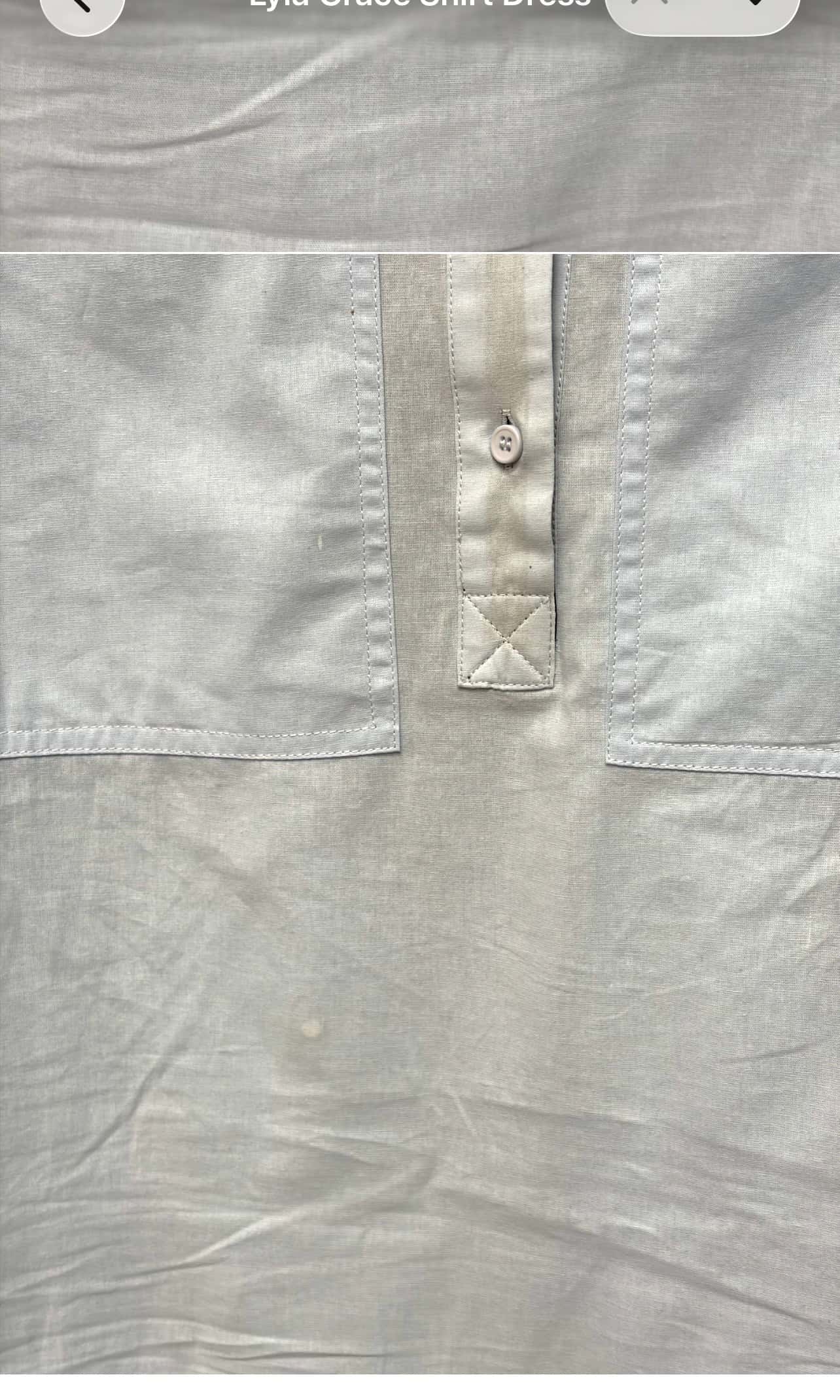 Placket and chest pocket — made in the Belleza workshop