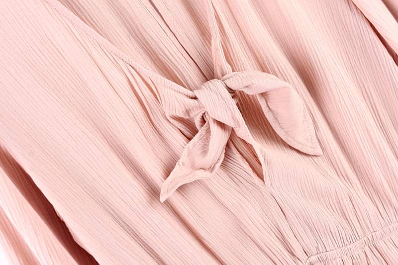 Pink Bow Jumpsuit manufactured by Belleza — view 3