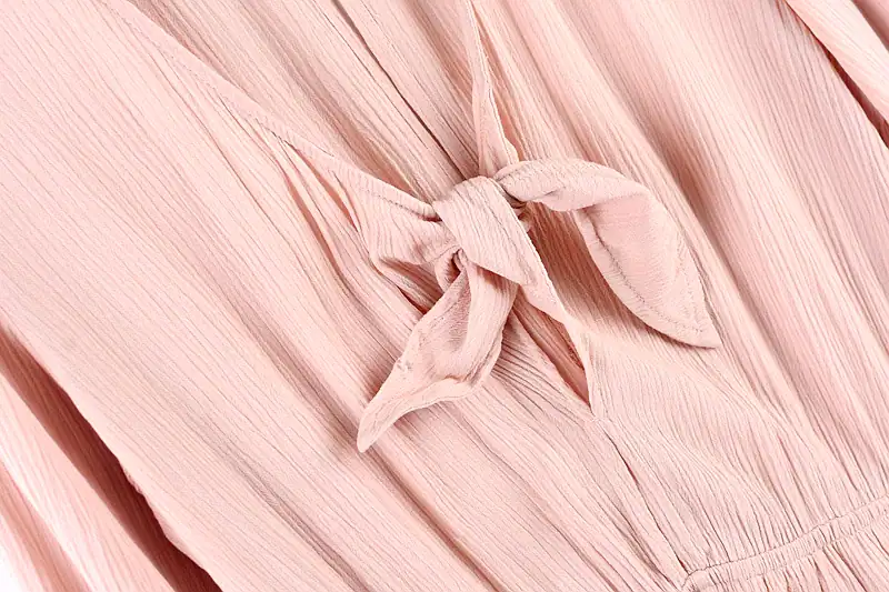 Tie-Front Crepe Playsuit manufactured by Belleza — view 3