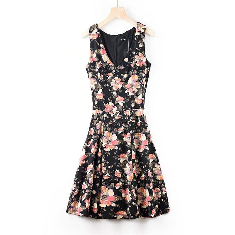 Flowers Dress — Woven manufactured by Belleza