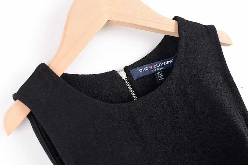 Zip Crew Neck Dress manufactured by Belleza — view 3