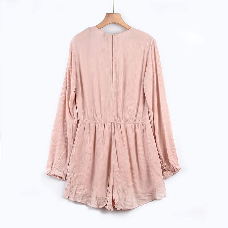 Pink Bow Jumpsuit manufactured by Belleza — view 2
