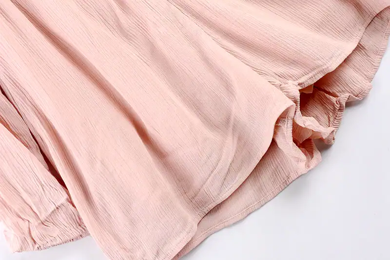 Tie-Front Crepe Playsuit manufactured by Belleza — view 4
