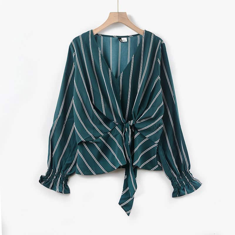 Stripe Tops — Woven manufactured by Belleza