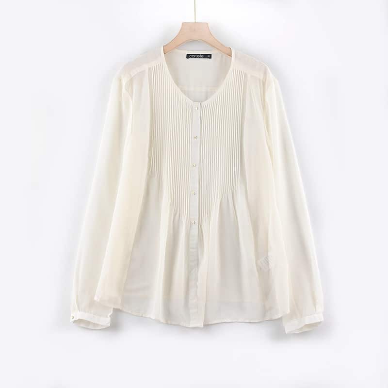 Pleated Crepe Tops manufactured by Belleza — view 2