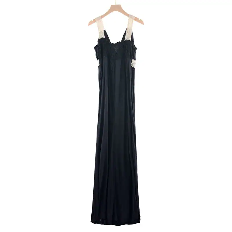 Embroidered Strap Maxi Dress manufactured by Belleza — view 2