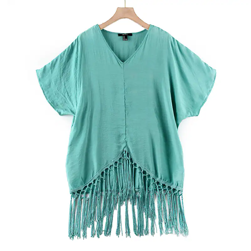Fringed Kaftan Top manufactured by Belleza
